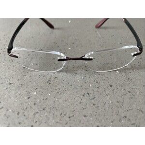 SILHOUETTE 7548 40 6055 Eyeglasses Frames Only 130 rimless Austria red